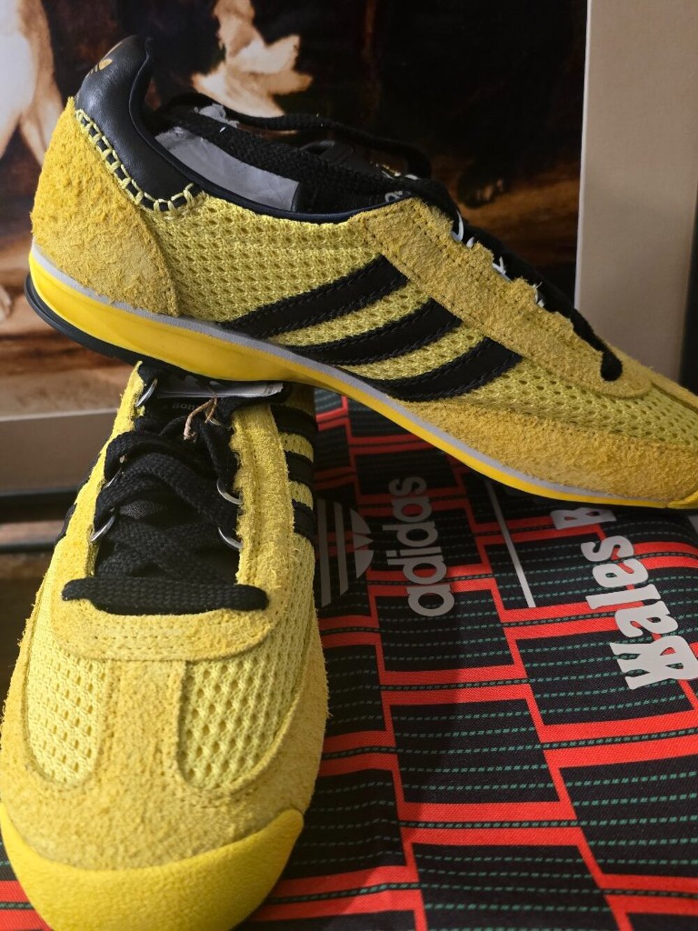 Adidas x Wales Bonner SL 76 Yellow Core Black IH9906 BRUCE LEE Men's Sz 10.5 NEW